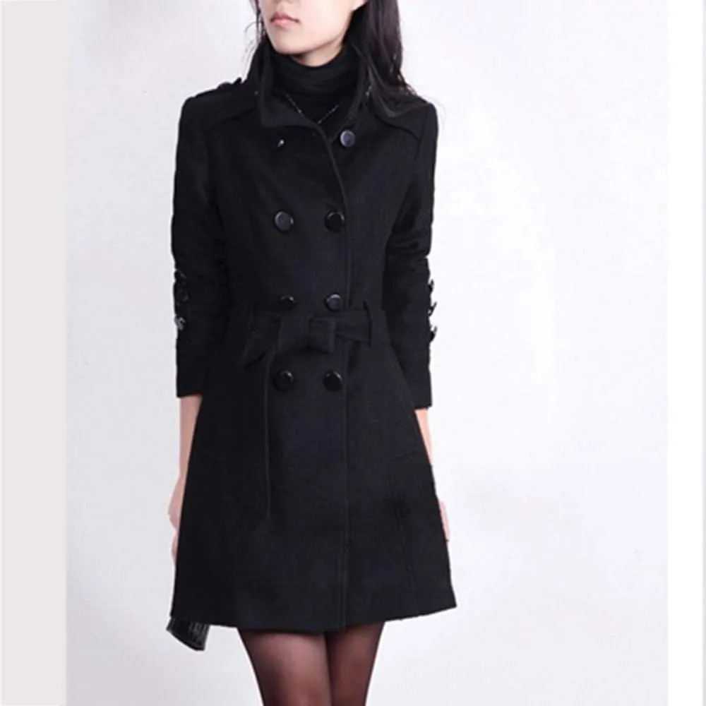 LCMTWX Trench Coat for Women 2023 Outwear Womens Elegant Windbreaker Wild Winter Women's Coat Long Coat Women Winter Coats