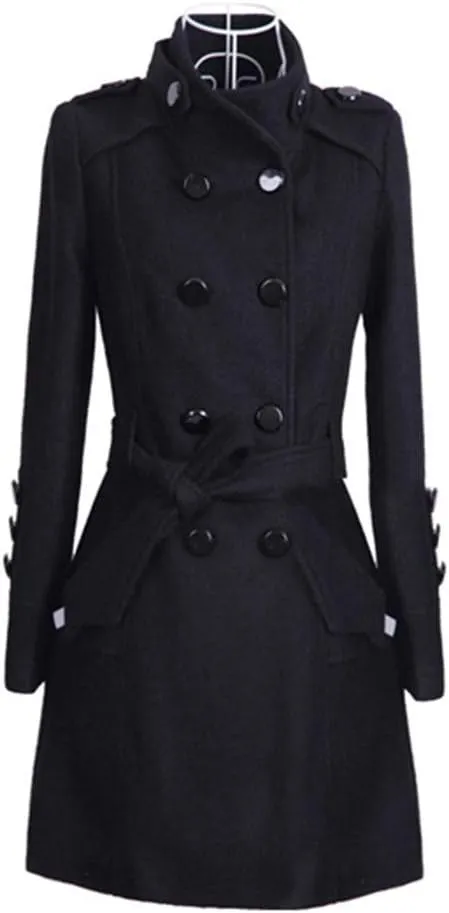 LCMTWX Trench Coat for Women 2023 Outwear Womens Elegant Windbreaker Wild Winter Women's Coat Long Coat Women Winter Coats