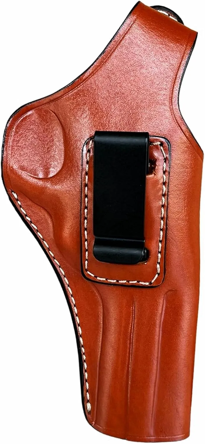 Leather Belt Holster Fits Colt Python or Colt King Cobra, 357 Magnum, OWB/IWB