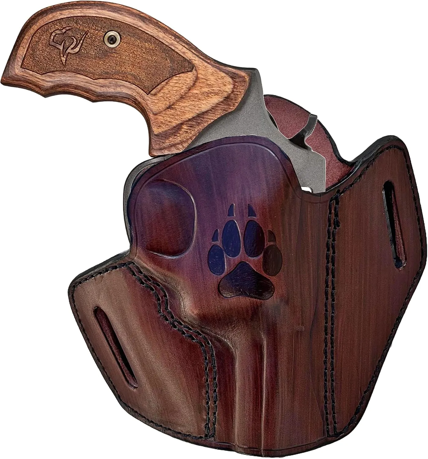 Leather Belt OWB Holster for Colt King Cobra or Colt Python, Handmade, Premium Leather