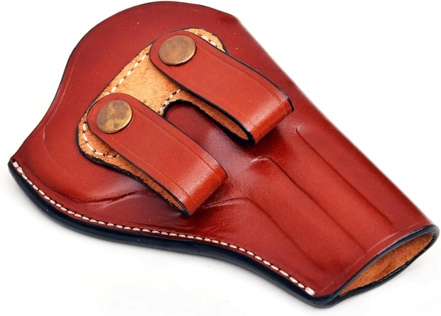 Leather Concealed Carry Holster Fits Colt King Cobra or Colt Python, Handcrafted, Right Handed, PulsarHolster