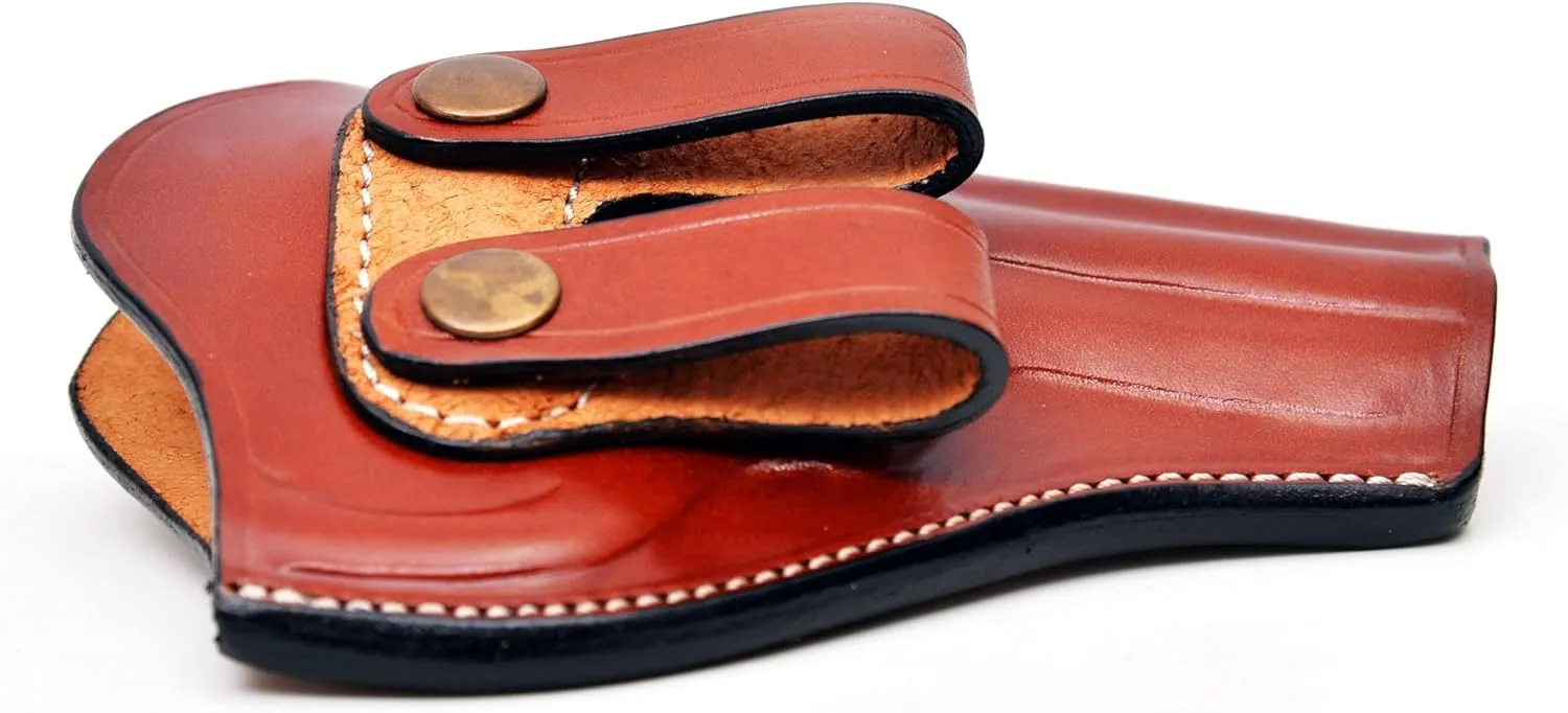Leather Concealed Carry Holster Fits Colt King Cobra or Colt Python, Handcrafted, Right Handed, PulsarHolster