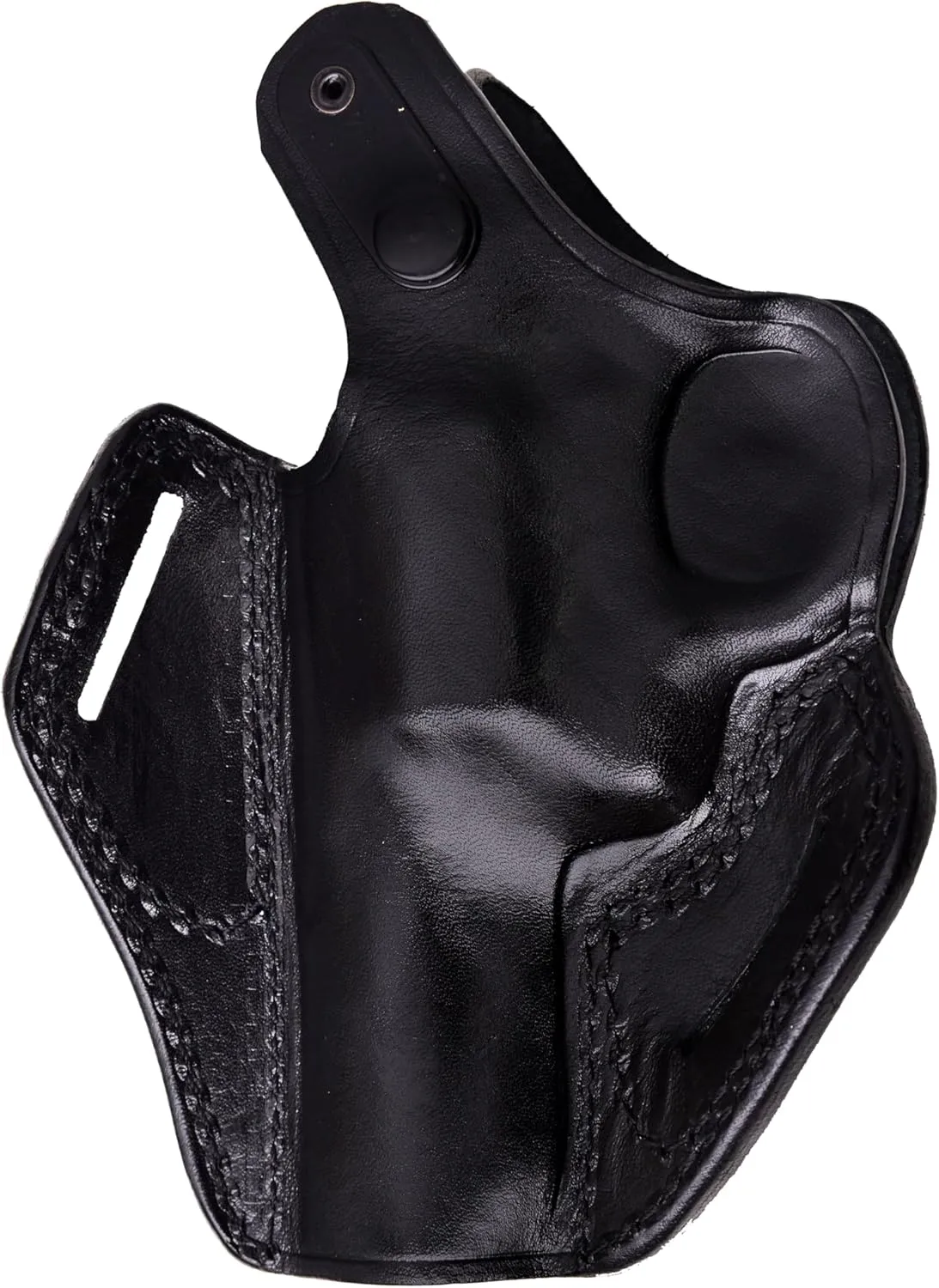 Leather Holster with Safety Lock fits Colt King Cobra or Colt Python, Basket Weave Handcrafted, Right Handed, PulsarHolster