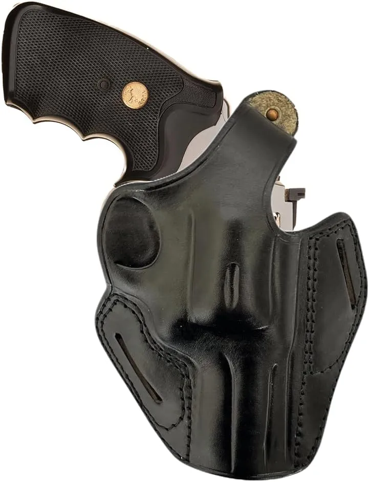 Leather OWB Belt Holster for Colt King Cobra or Colt Python 357 Magnum, Premium Leather, PulsarHolster