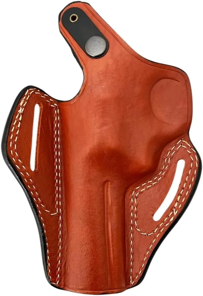 Leather OWB Belt Holster for Colt King Cobra or Colt Python 357 Magnum, Premium Leather, PulsarHolster