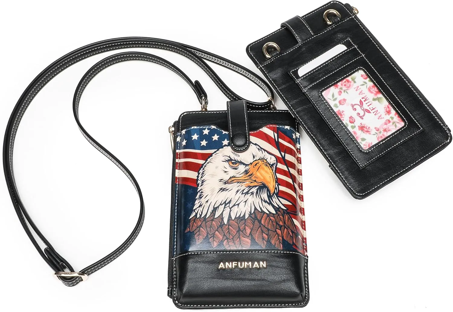 Leather Small Crossbody Bags for Women Designer Cell Phone Bag Wallet Purses Adjustable Strap