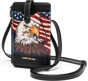 Leather Small Crossbody Bags for Women Designer Cell Phone Bag Wallet Purses Adjustable Strap