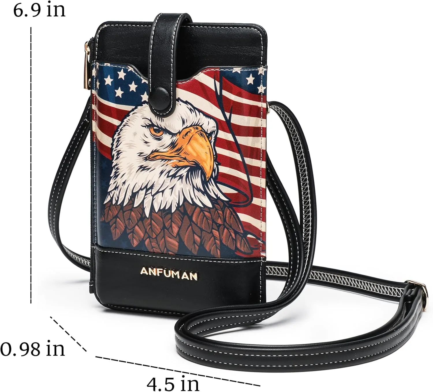 Leather Small Crossbody Bags for Women Designer Cell Phone Bag Wallet Purses Adjustable Strap