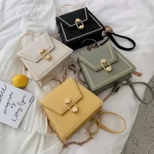 Leave Embroidered Clutch Handbags