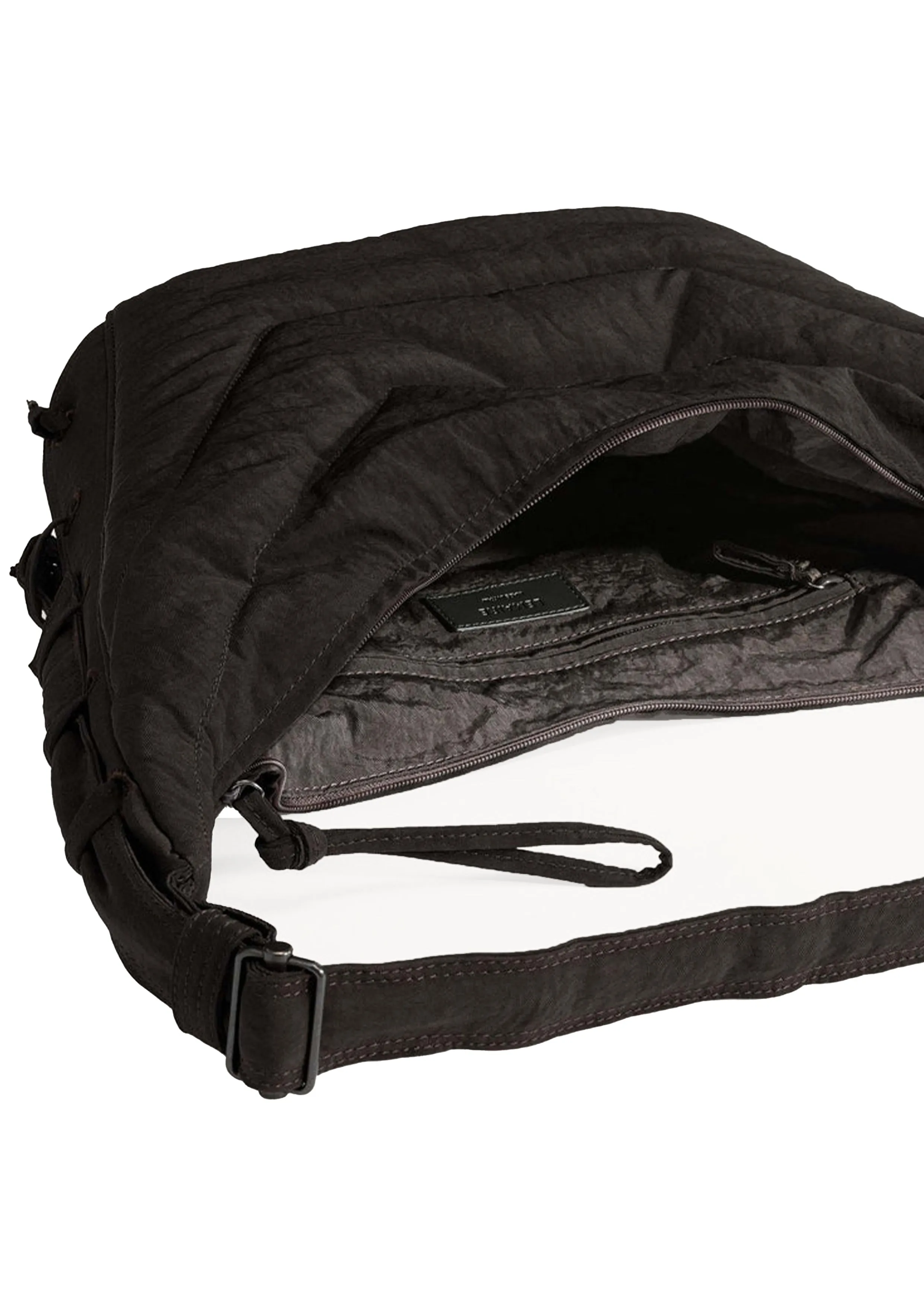 LEMAIRE - MEDIUM SOFT GAME BAG DARK CHOCOLATE