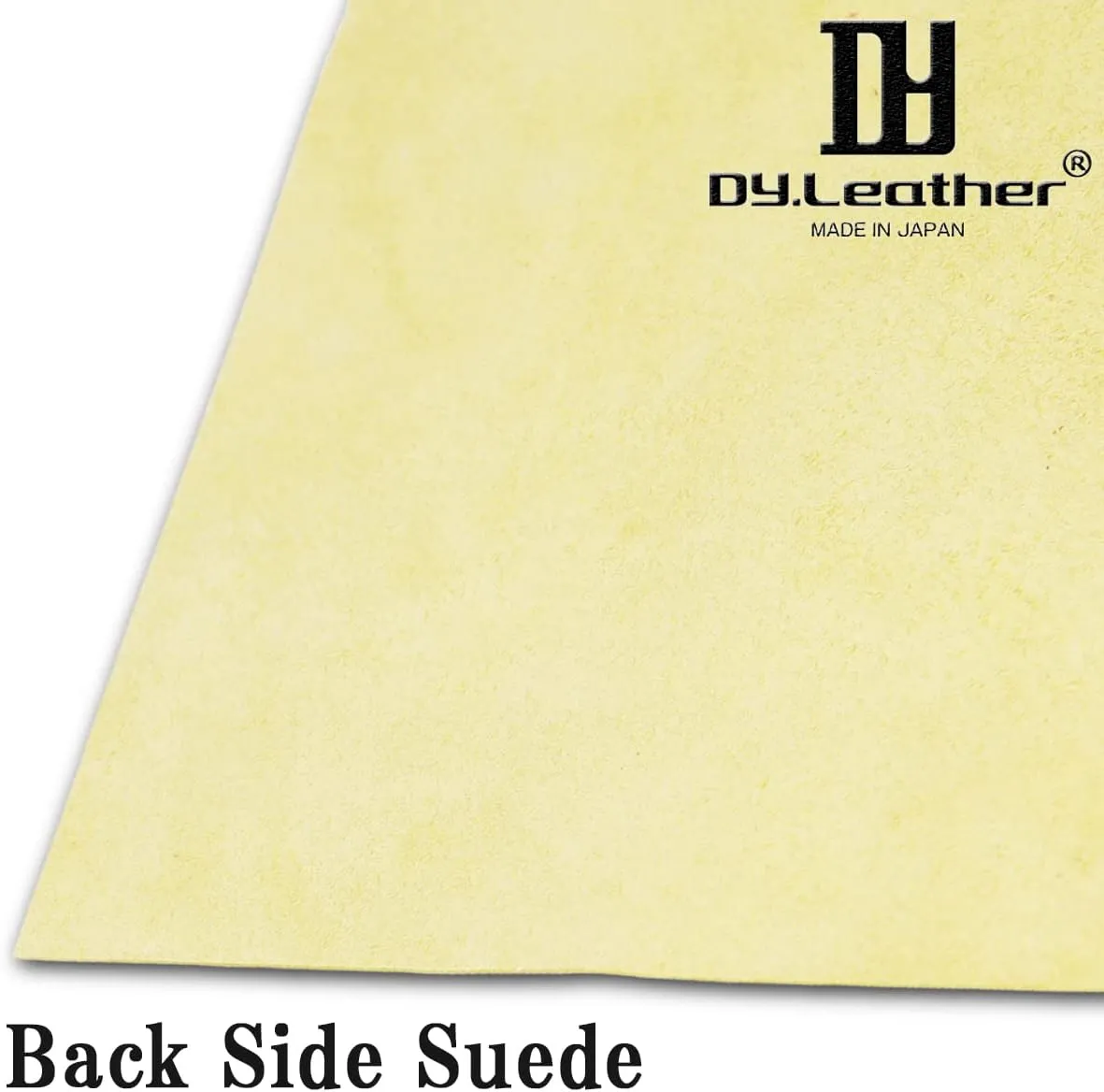 Lemon Yellow Back Side Suede Genuine Leather Cow Skin for Crafts,8" x 12" (21cm x 29.7cm) A4 Real Leather Sheet for Bag Making, Hat Making, Hair Crafts Making, DIY Jewelry Making, Sewing, Shoe Making