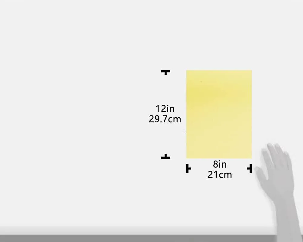 Lemon Yellow Back Side Suede Genuine Leather Cow Skin for Crafts,8" x 12" (21cm x 29.7cm) A4 Real Leather Sheet for Bag Making, Hat Making, Hair Crafts Making, DIY Jewelry Making, Sewing, Shoe Making