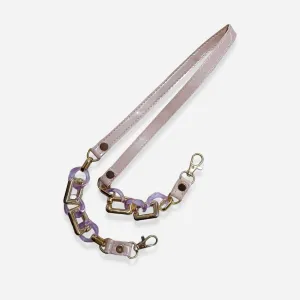 Light pink  designer clutch chain