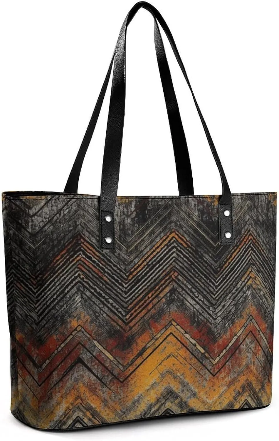 Line Tropical Leaves Bag Purse Handbag for Women Top Handle Satchel Shoulder with Zipper Tote Bags Large