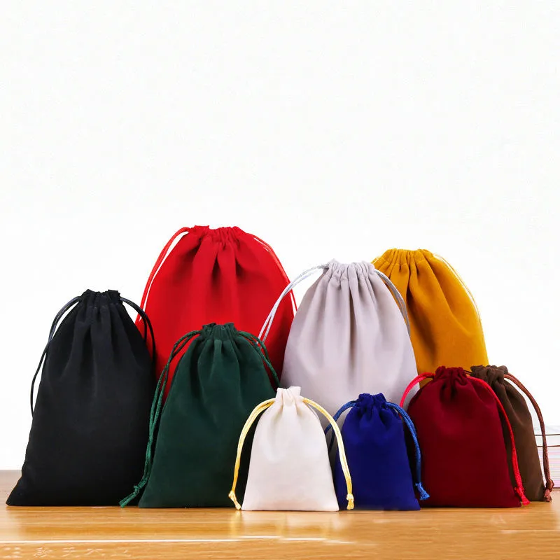 Lionwrapack orange suede velvet dust cover double string drawstring bags packaging for handbags luxury with private label