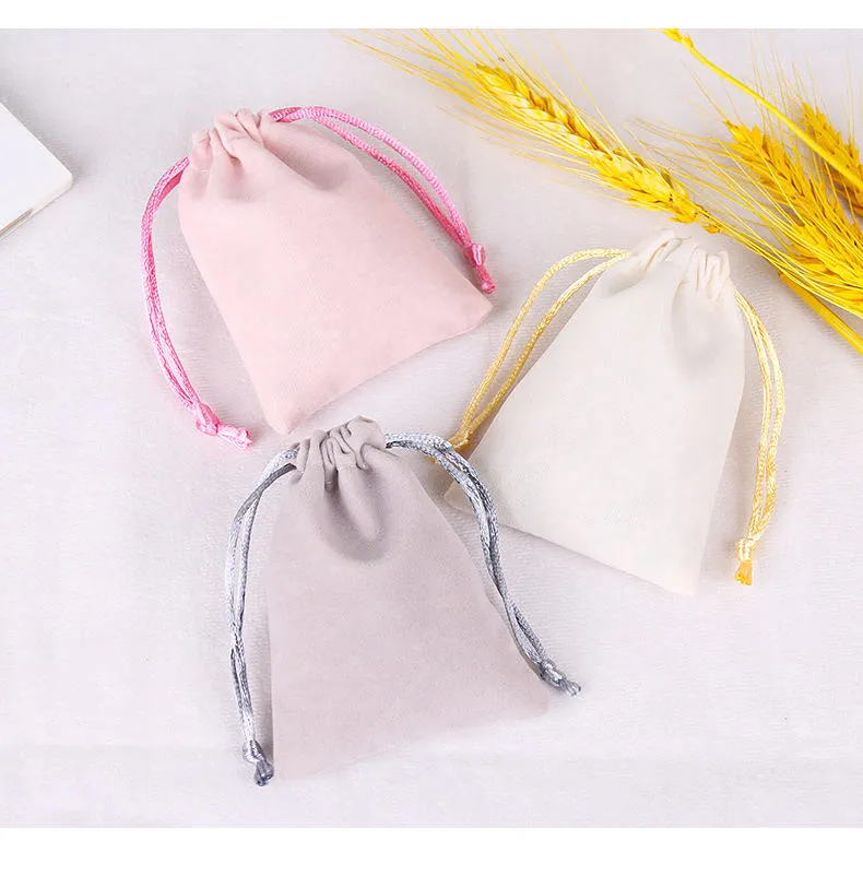 Lionwrapack orange suede velvet dust cover double string drawstring bags packaging for handbags luxury with private label