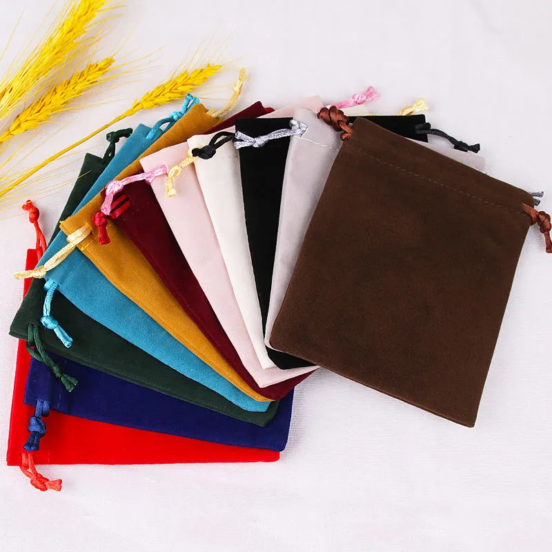 Lionwrapack orange suede velvet dust cover double string drawstring bags packaging for handbags luxury with private label