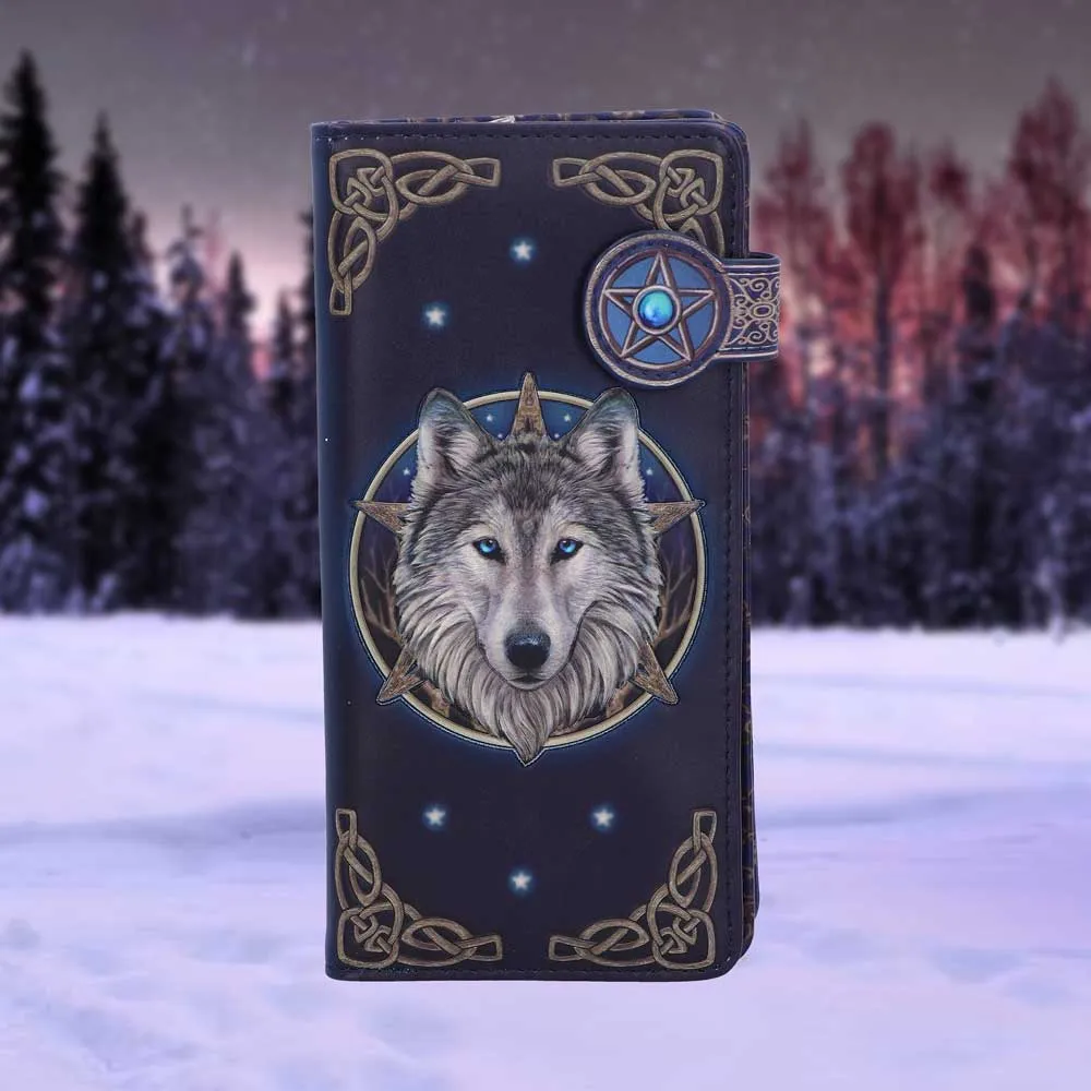 Lisa Parker Wild One Wolf Embossed Purse Wallet