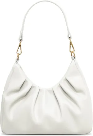 LIVACASA Shoulder Bags for Women, Cute Soft Small Clutch Purses,PU Leather Hobo Crossbody Tote Dumpling Bags with Pockets
