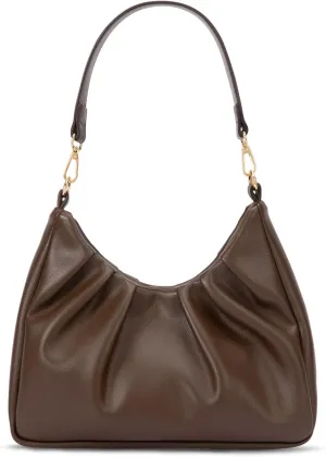 LIVACASA Shoulder Bags for Women, Cute Soft Small Clutch Purses,PU Leather Hobo Crossbody Tote Dumpling Bags with Pockets