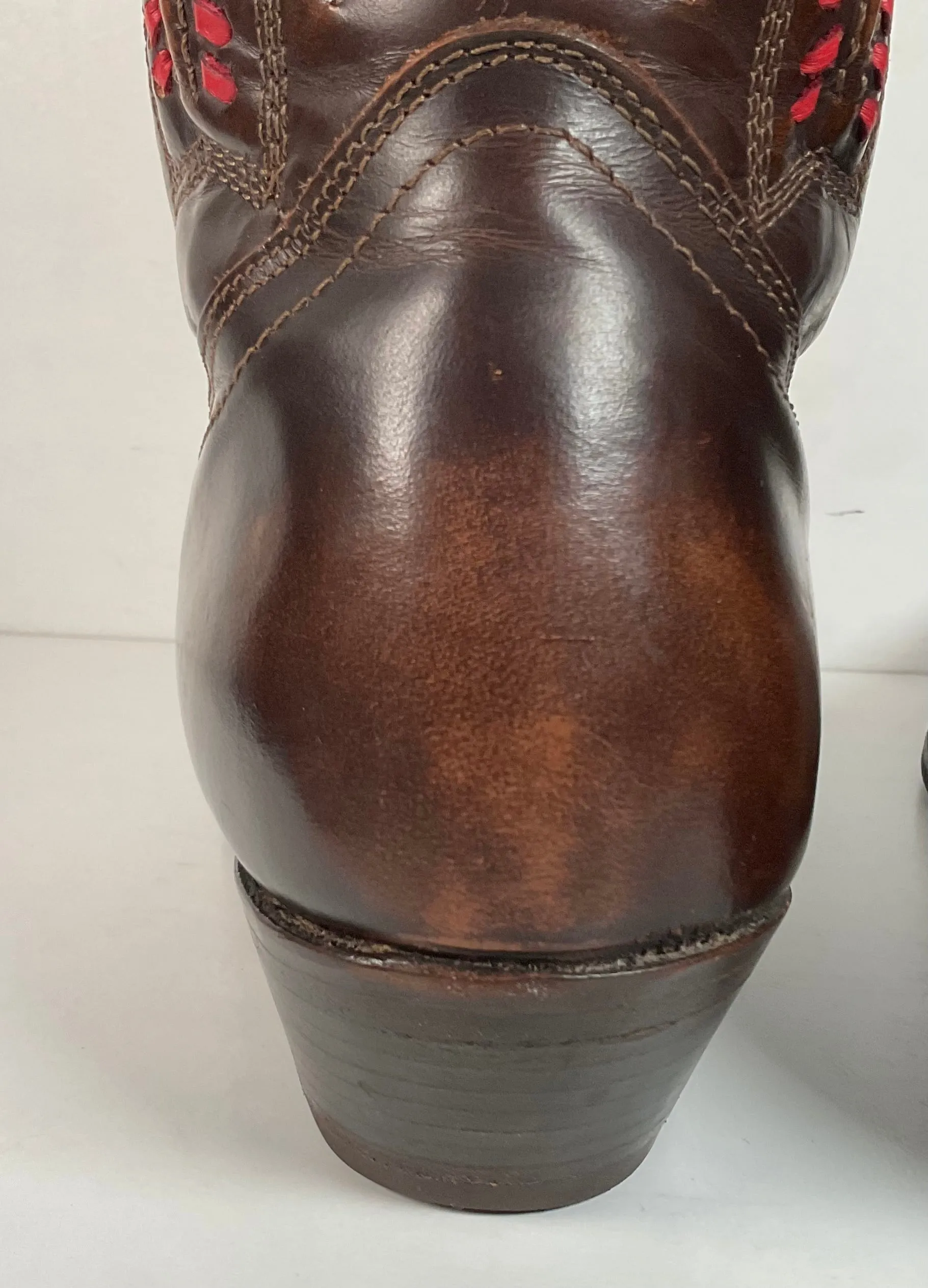 Loblan Aarowhead Cowboy Boots USA 10 Glossy Patent