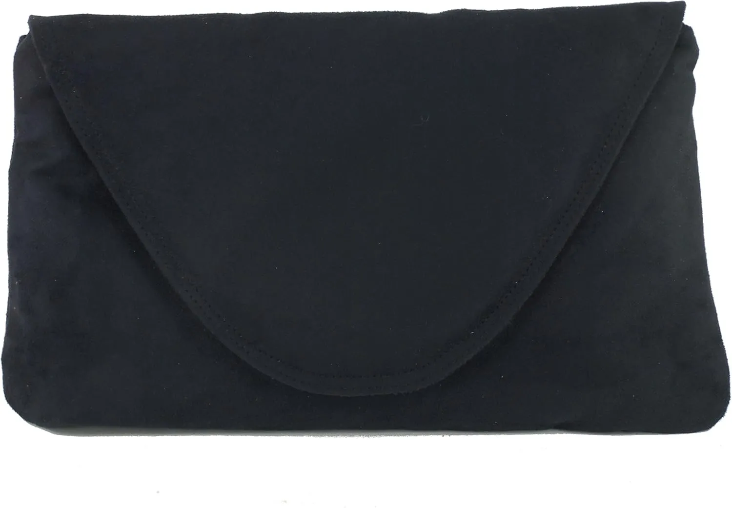 LONI Womens Attractive Large Faux Suede Clutch Bag/Shoulder Bag Wedding Party Occasion Bag