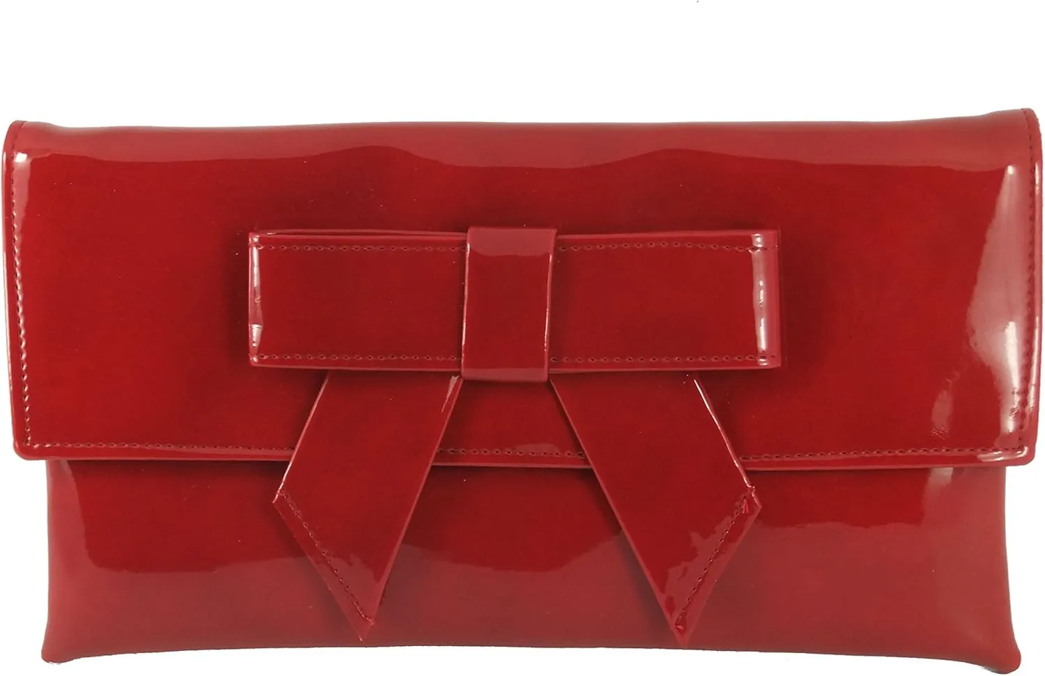 LONI Womens Cute Patent Faux Leather Clutch bag/Shoulder Bag