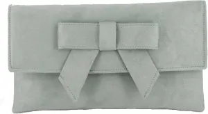 LONI Womens Cute Suede Faux Leather Clutch bag/Shoulder Bag