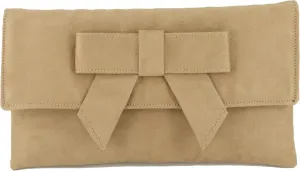 LONI Womens Cute Suede Faux Leather Clutch bag/Shoulder Bag