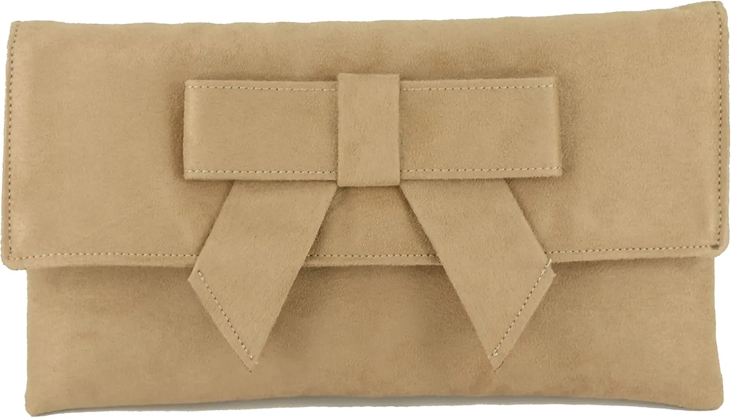LONI Womens Cute Suede Faux Leather Clutch bag/Shoulder Bag