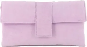 LONI Womens Elegant Faux Suede Clutch Bag/Shoulder Bag Occasion Wedding Party Prom Bag