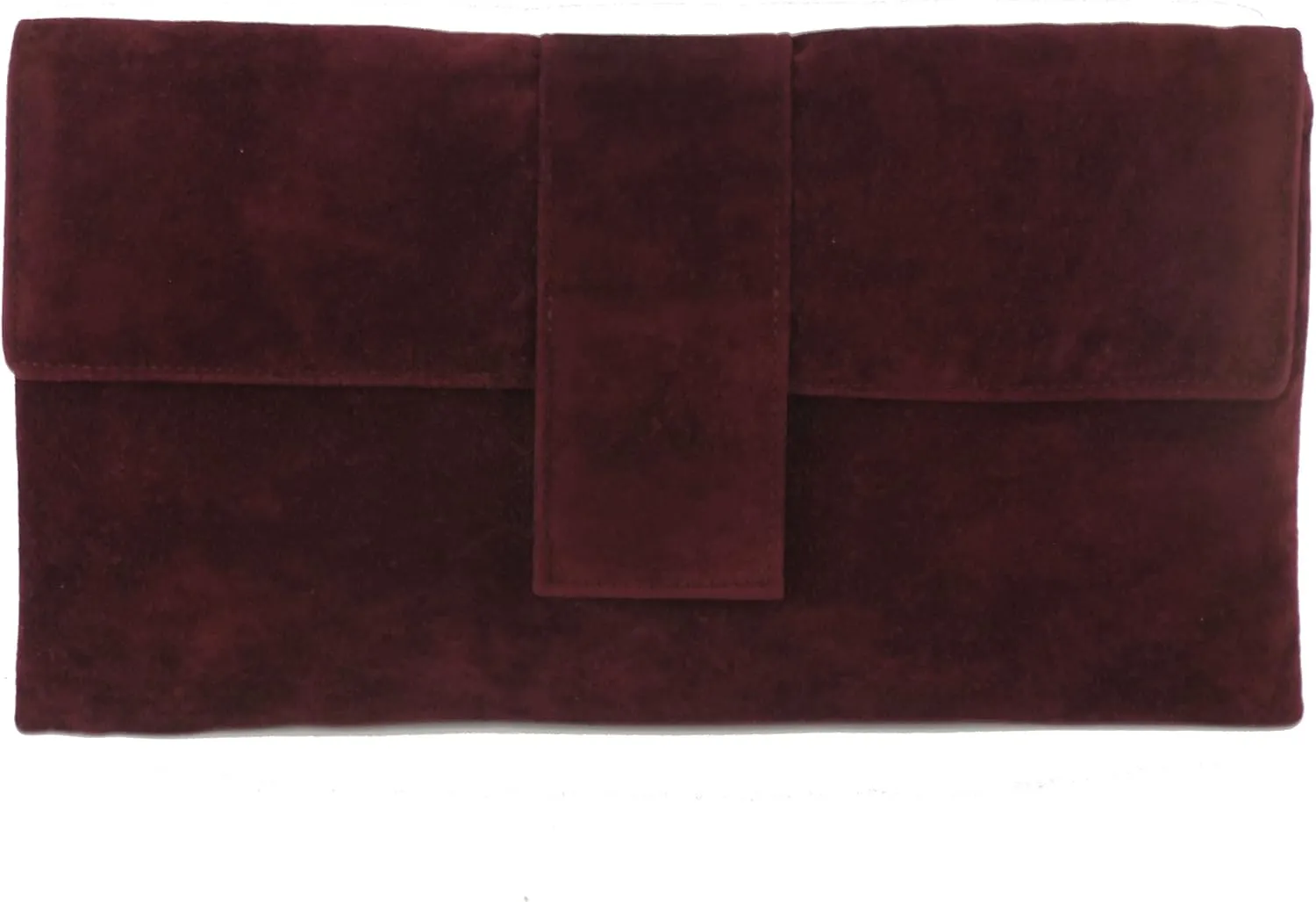 LONI Womens Elegant Faux Suede Clutch Bag/Shoulder Bag Occasion Wedding Party Prom Bag