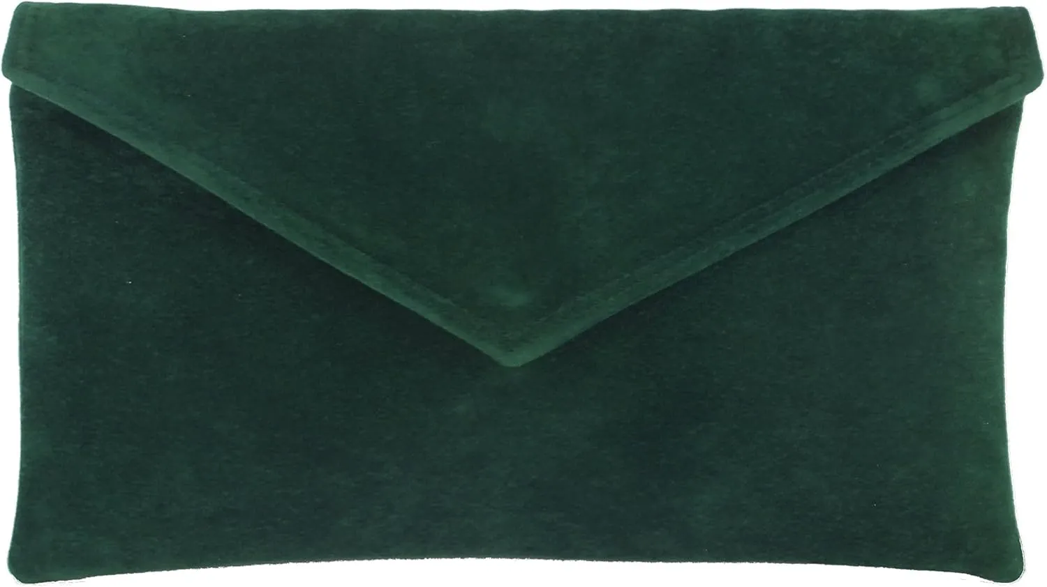 LONI Womens Neat Envelope Faux Suede Clutch Bag/Shoulder Bag