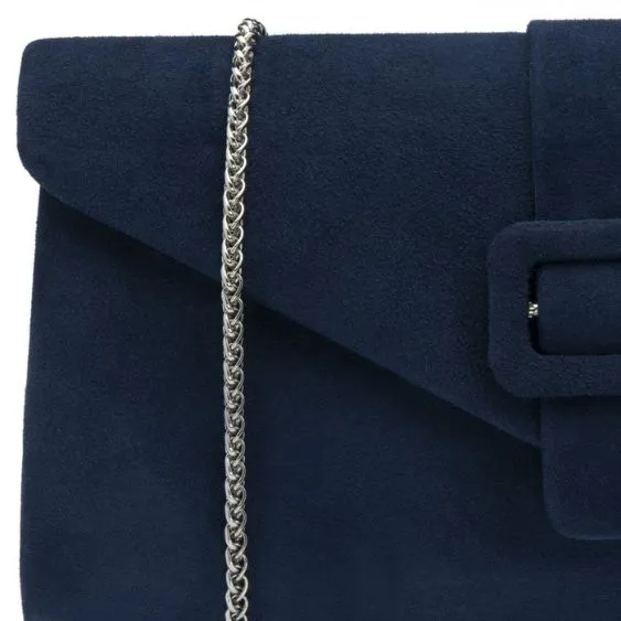 Lotus Aletta Navy Suede Clutch Bag