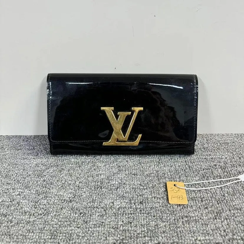 Louis Vuitton Black Patent Clutch