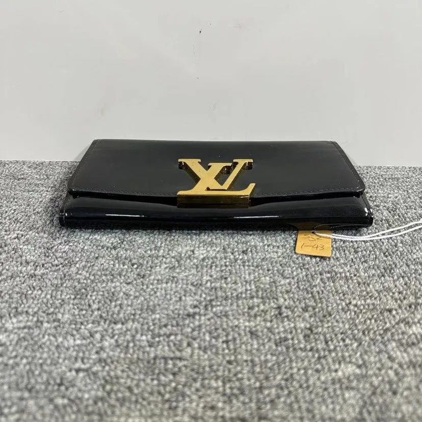 Louis Vuitton Black Patent Clutch