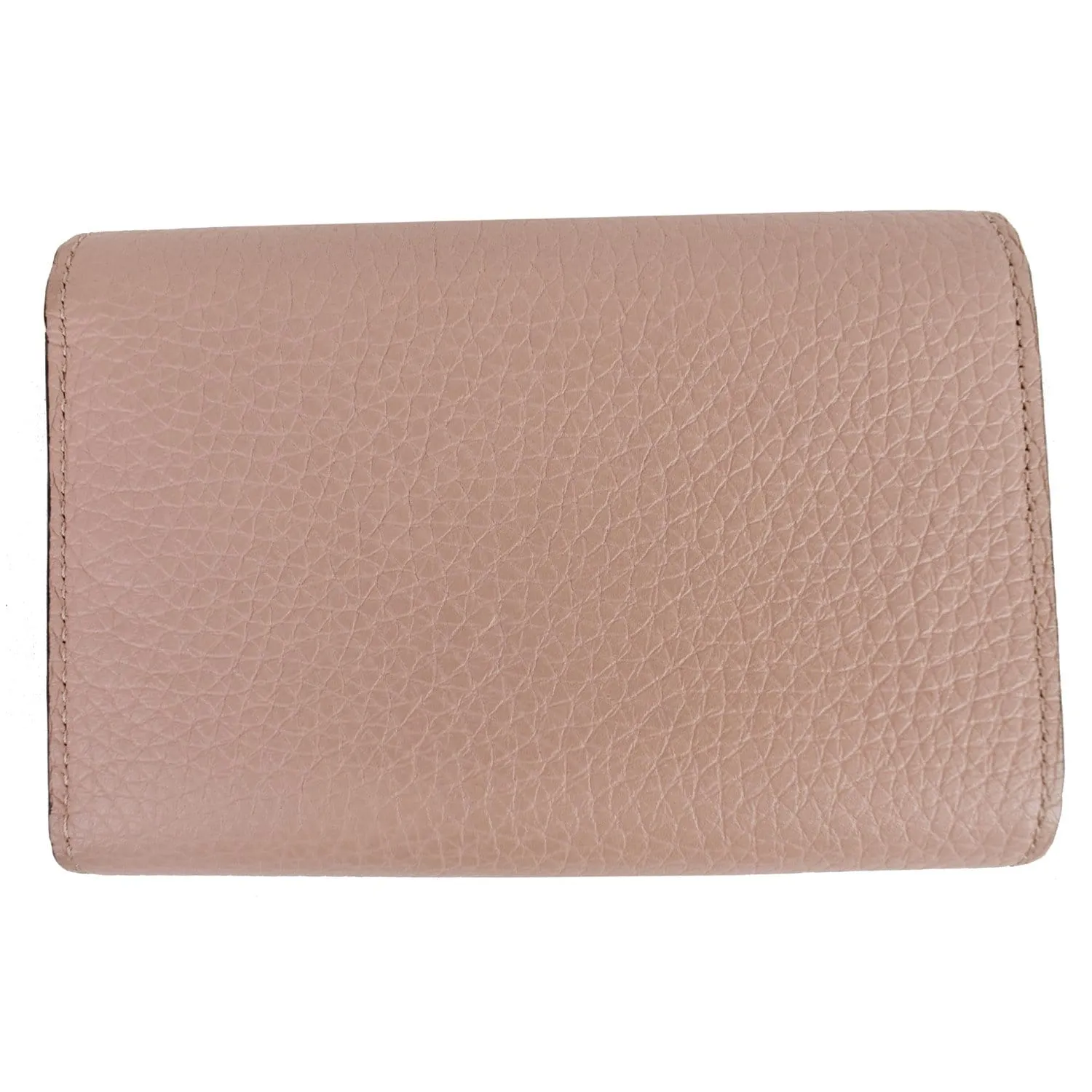 LOUIS VUITTON Capucines Taurillon Compact Leather Wallet Magnolia