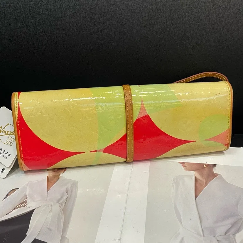 Louis Vuitton Multicolor Patent Leather Clutch Crossbody Bag Medium