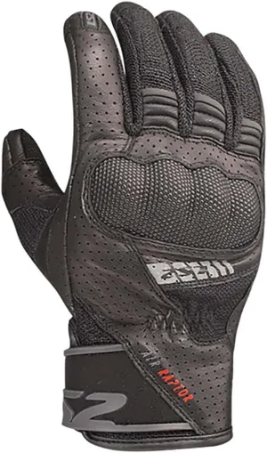 LS2 Helmets Air Raptor Men's Touring Glove (Black - Medium)