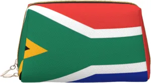 Makeup Bag Women Toiletrie Showe Brush Skin Care Travel Organizer Purse Me Large Makeup Purse Accessories, Tote South Africa flag