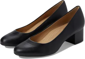 Marc Joseph New York Broad Street Pump Sandals – Leather Construction – Almond Toe – Block Heel Black Nappa Leather 9.5 M