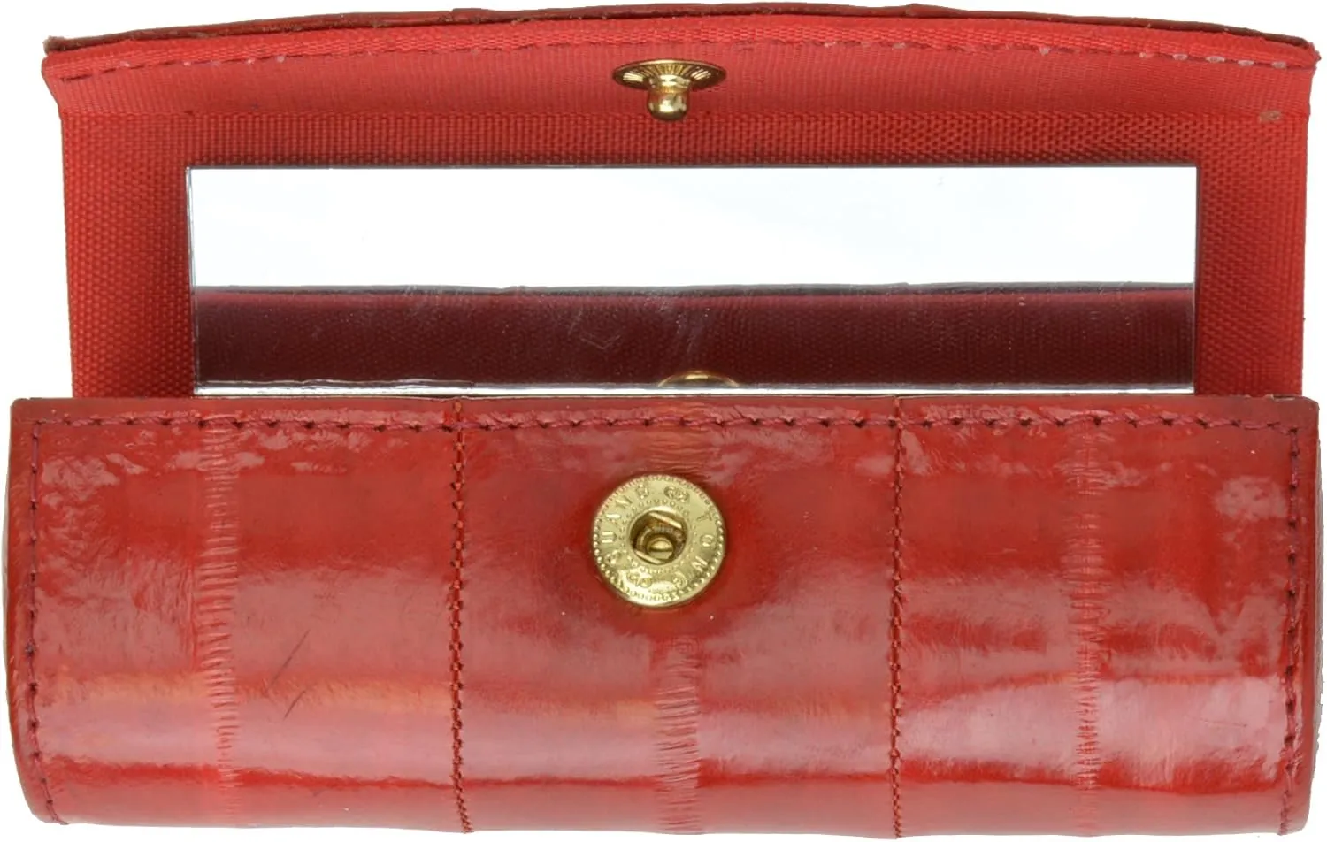 MARSHAL Elegant Design Eelskin Soft Leather Lipstick case