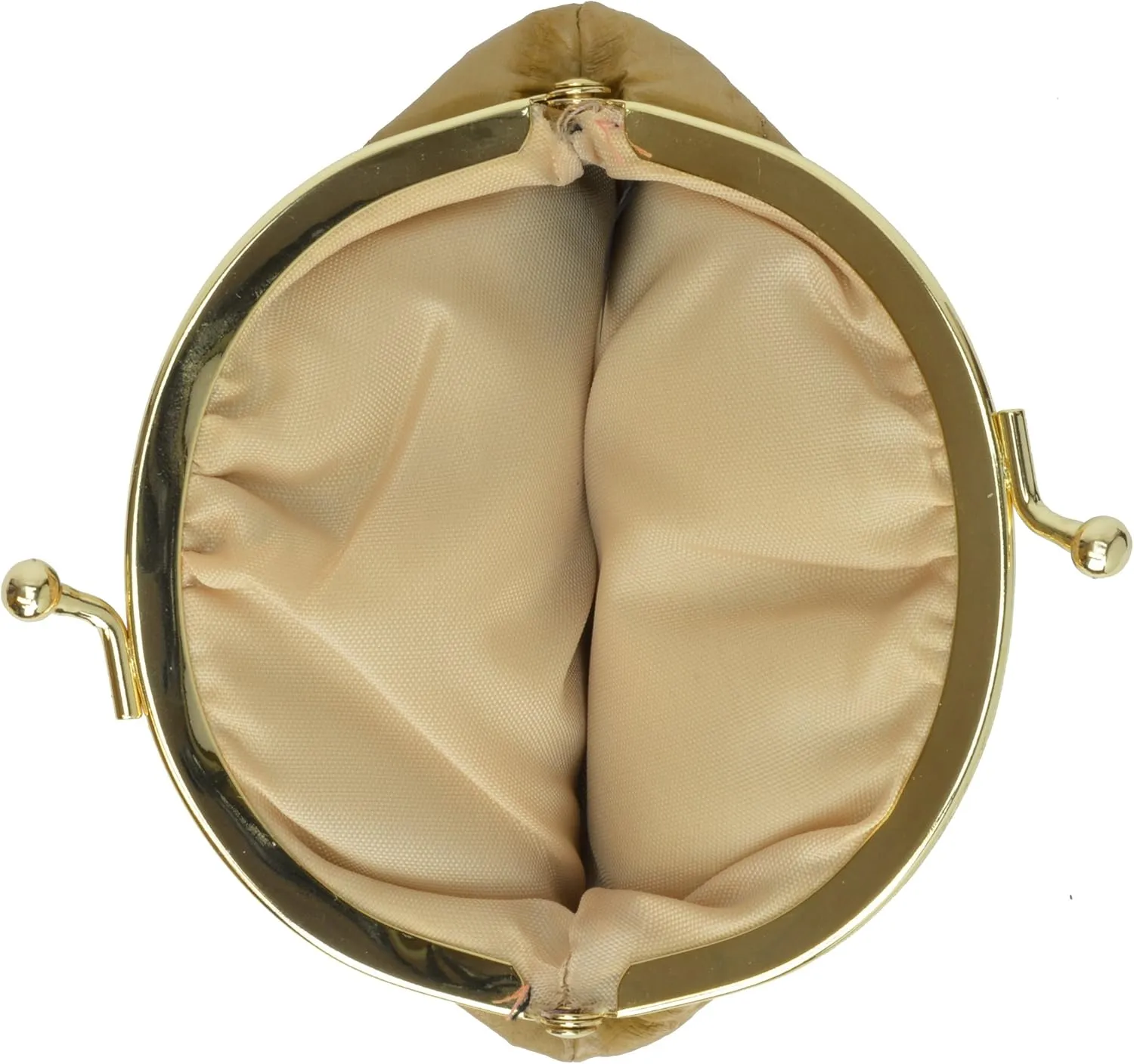 MARSHAL Genuine Eelskin Soft Leather Small Change Purse Organizer