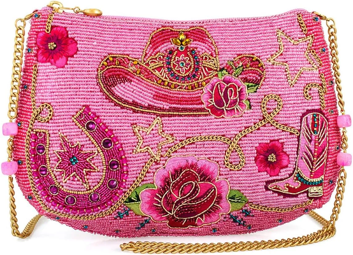 Mary Frances Rodeo Drive Crossbody Handbag, Pink