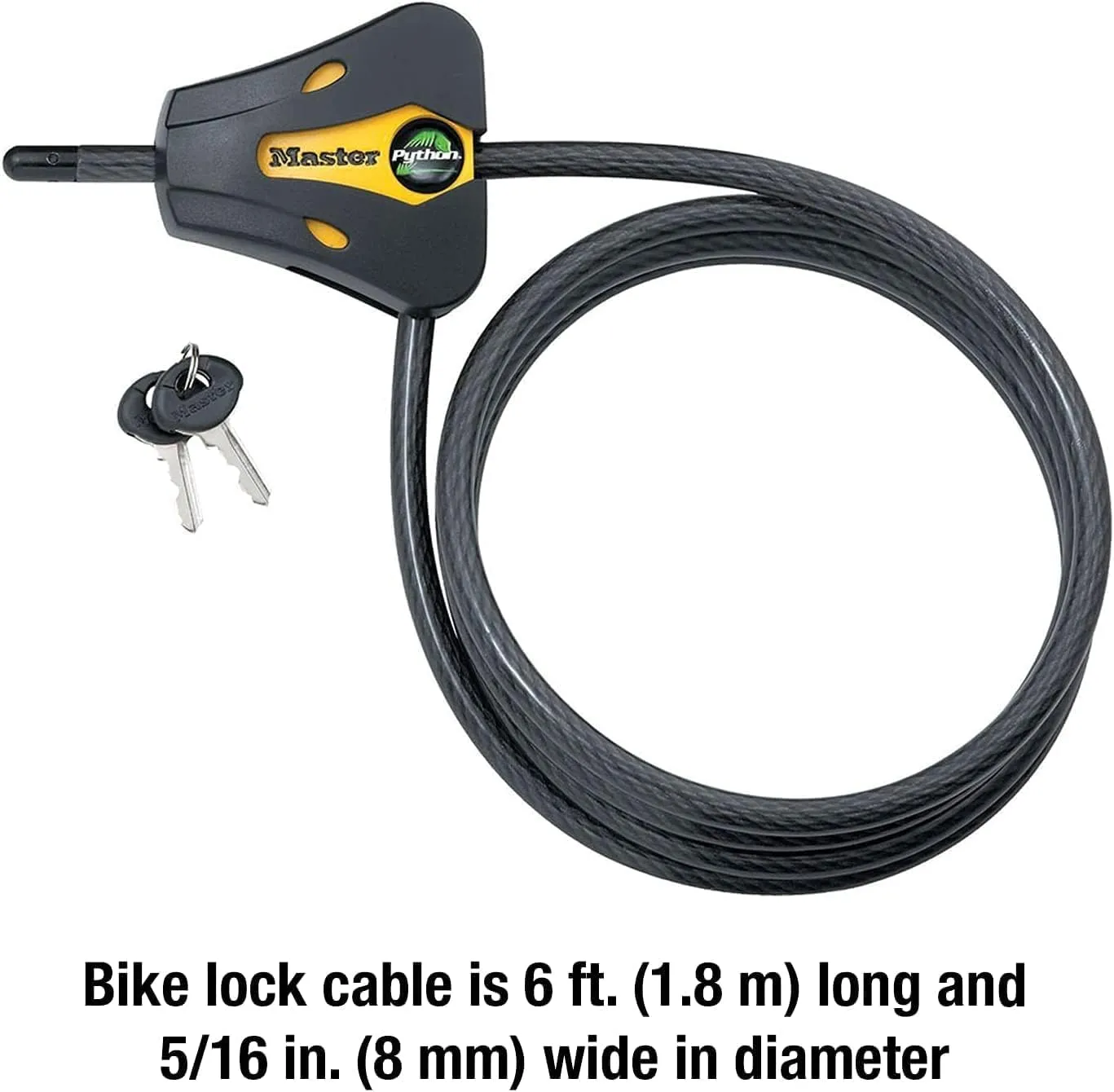 Master Lock - Keyed Alike Trail Camera Python Adjustable Cable Locks 8419KA-10