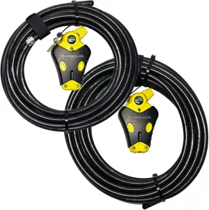 Master Lock - Two Python Adjustable Cable Locks Keyed Alike, 1-20ft, 1-30ft, 8413KACBL-2030