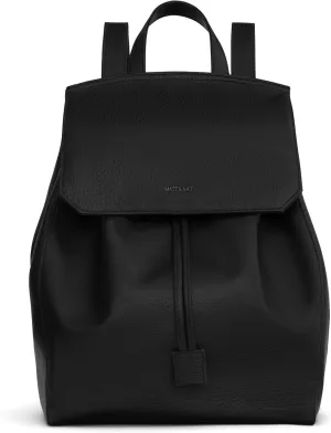 Matt & Nat Vegan Handbags, Mumbai Backpack, Ink (Black) - Designer Purses & Bags, Men & Women, Cruelty-Free, Animal-Free