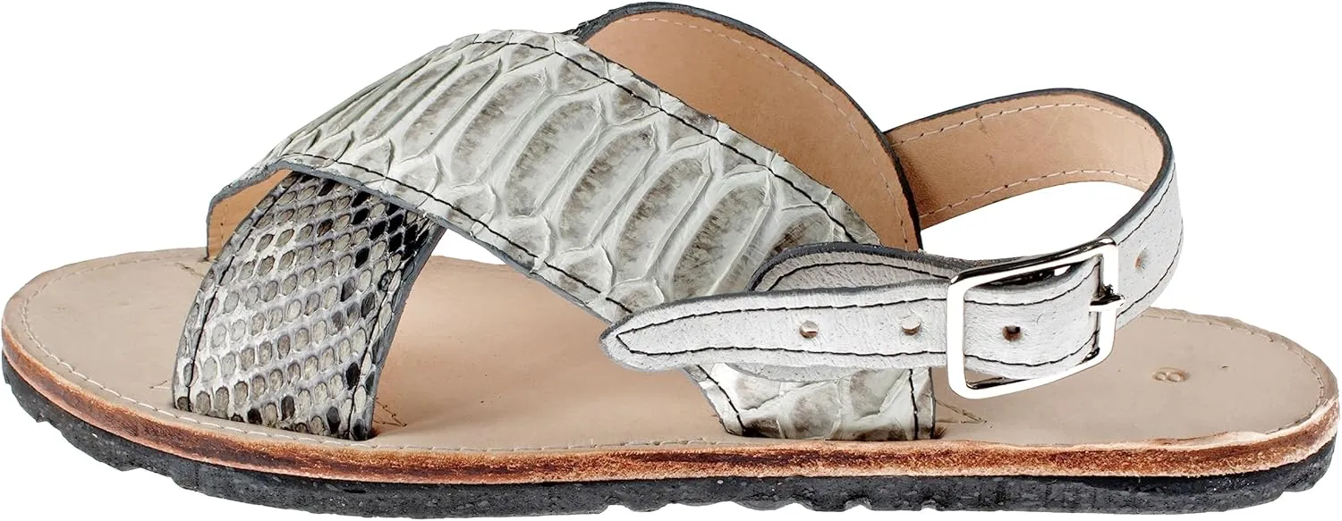 Men Exotic Sandals Genuine Python Leather Huaraches Piel Piton