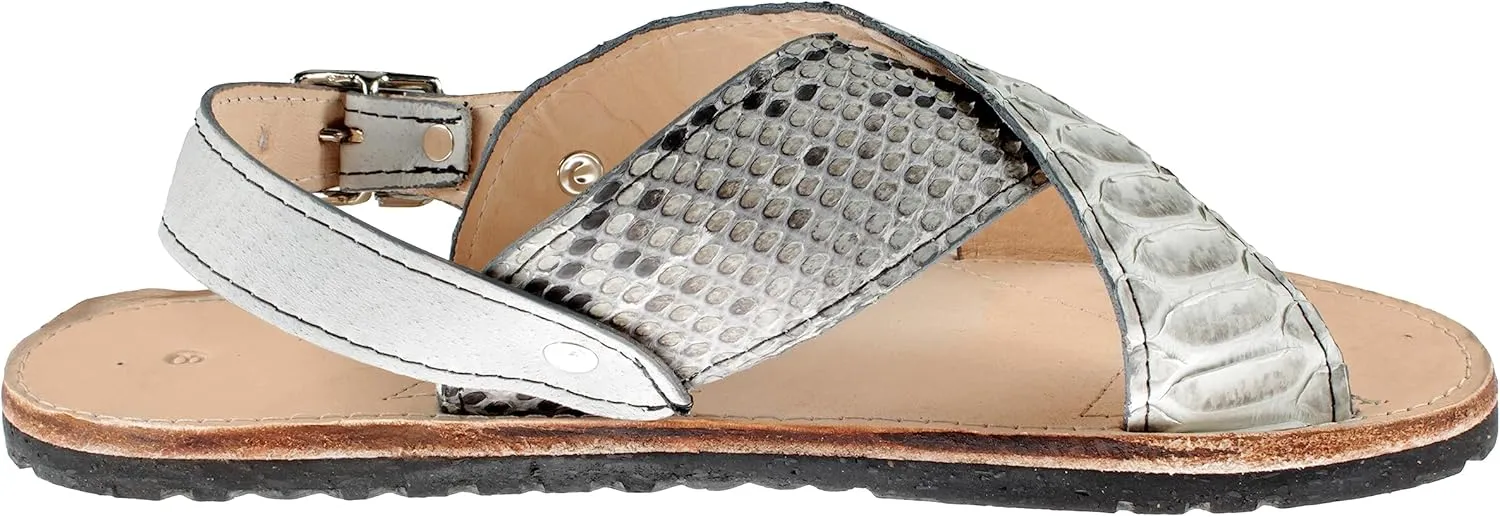 Men Exotic Sandals Genuine Python Leather Huaraches Piel Piton