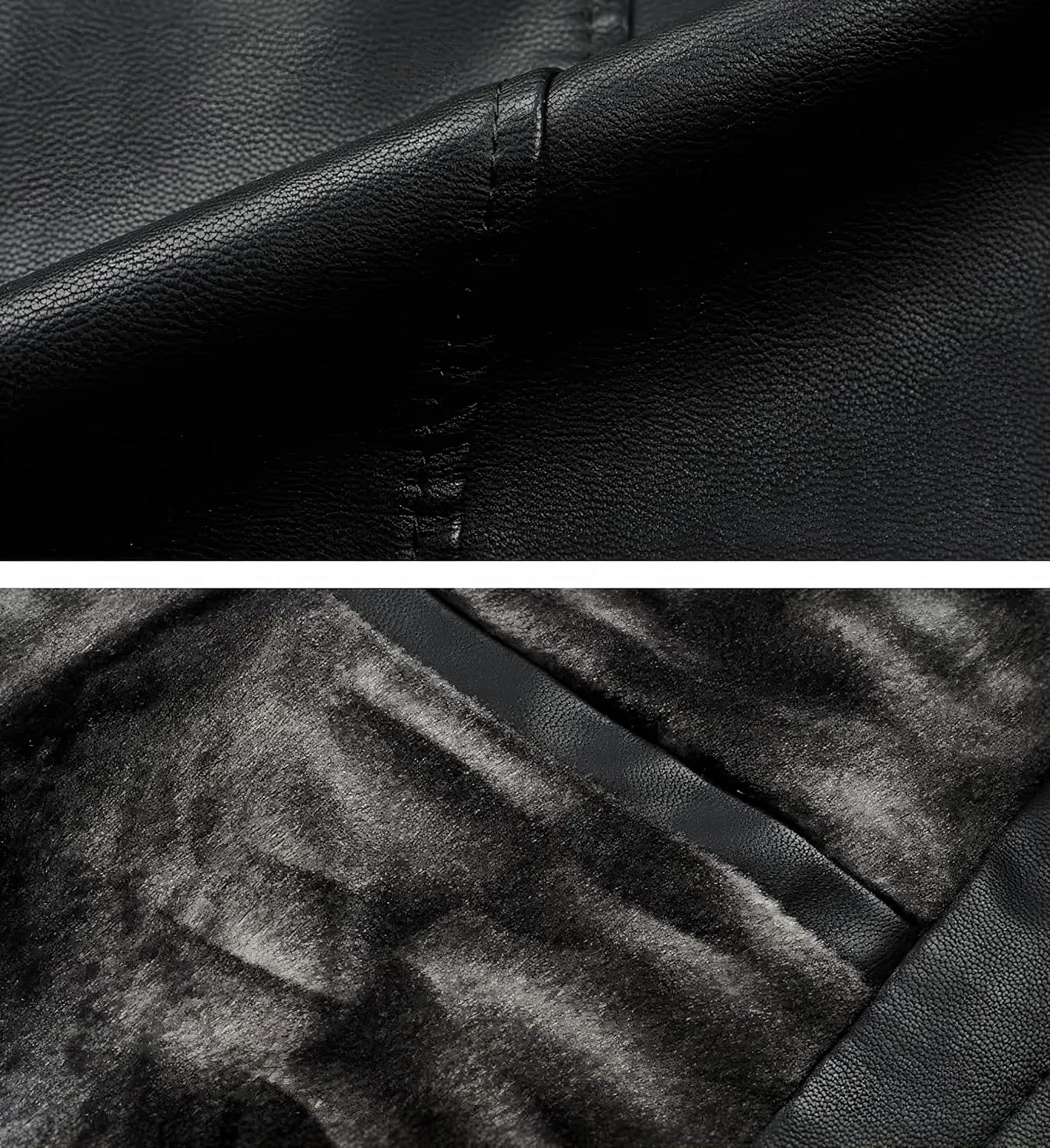 Men's Black Genuine Sheepskin Leather Single-Breasted Slim Fit Windproof Trench Coat - Military Style Aviator Coat for Men